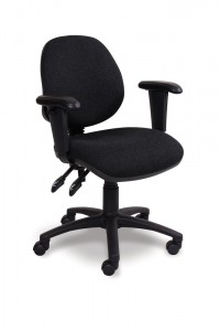 Mid Back Adjustable Swivel Armchair