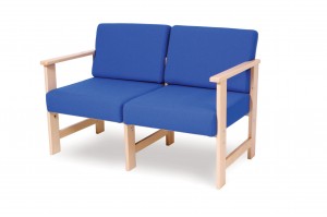 452W two seat wooden sofa