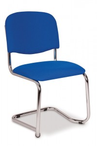 603 chrome plate cantilever chair